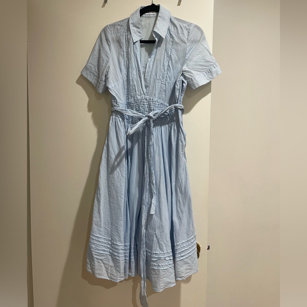 Calvin Klein Blue Cotton Dress